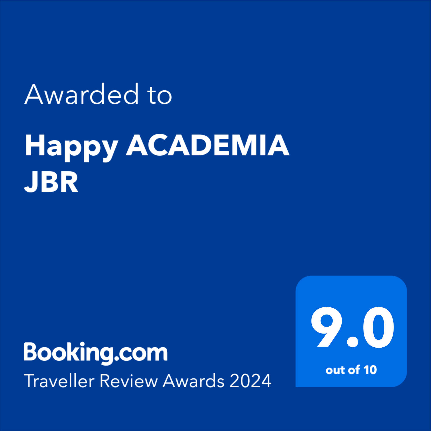 Booking.com Award 2024
